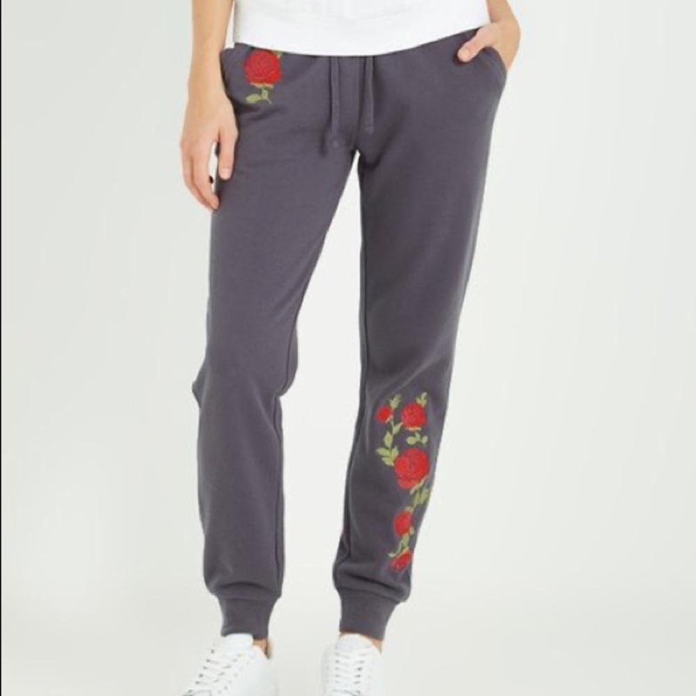Cotton On Grey & Red Marbled Rose Joggers